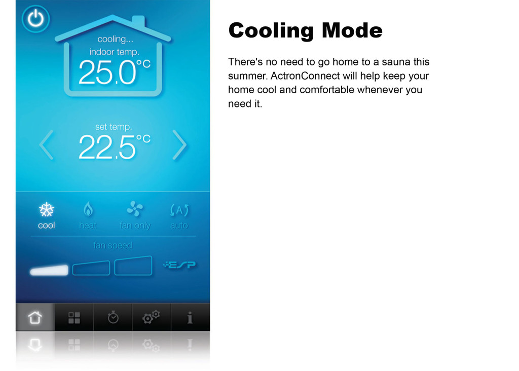 ActronConnect cooling mode